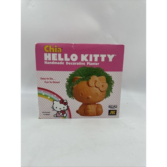 Chia Other - New SANRIO Hello Kitty Chia Pet Decorative Planter Easy To Grow